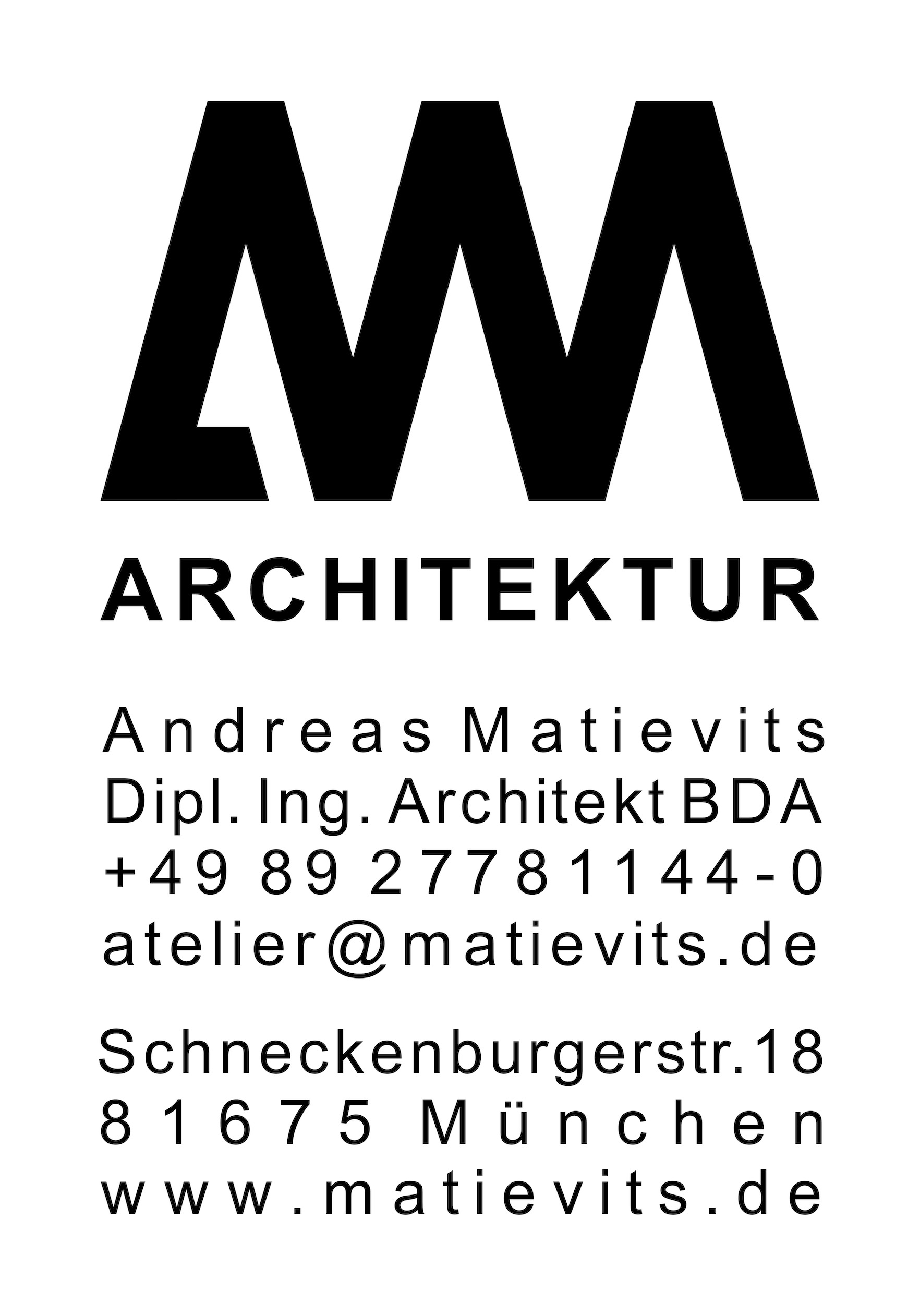 AM ARCHITEKTUR, Andreas Matievits
